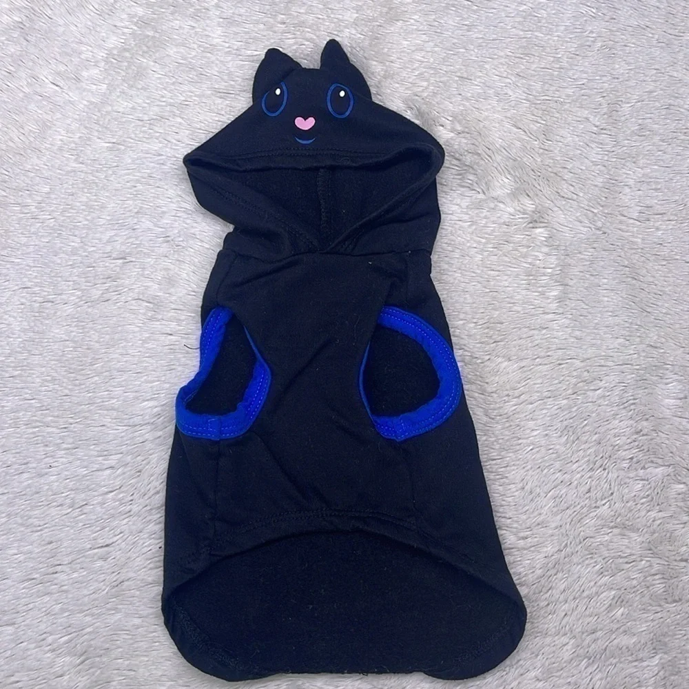 Simply Wag Extra small Dog Sleeveless Hoodie Bat Ears/Face/Wings